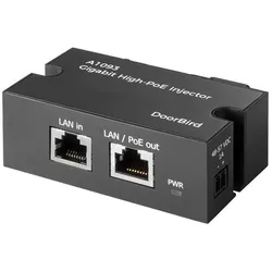 Doorbird Gigabit High-PoE-Injector A1093 (802.3af (PoE), 802.3at (PoE+), 35 W), PoE Injector