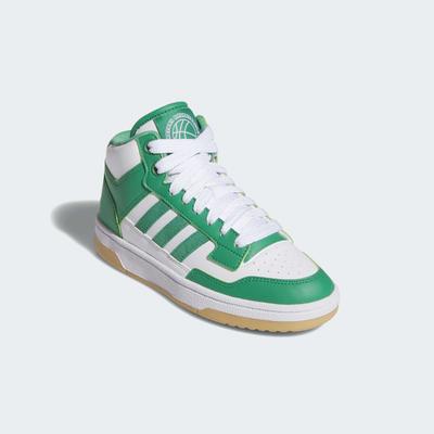 Sneaker ADIDAS SPORTSWEAR "RAPID COURT MID", Mädchen, Gr. 40, grün (cloud weiß, court grün, gum 3), Leder, Synthetik, Schuhe Sneaker, Sneaker, Schnürboots, Winterschuhe