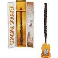 Wizarding World Harry Potter - Authentischer Hermine Granger Zauberstab, Rollenspiel mit Hogwarts-Halterung