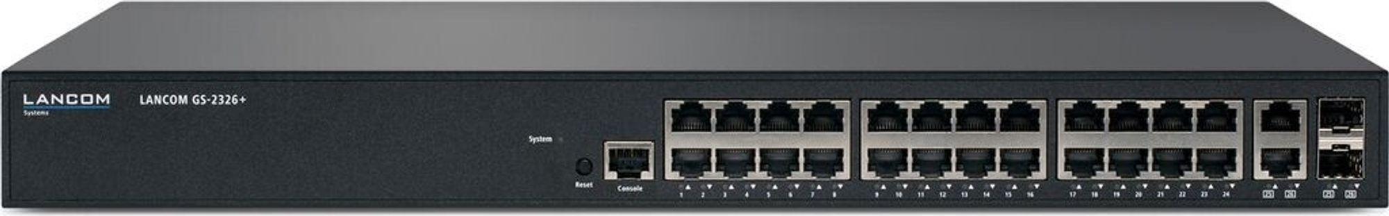 LANCOM GS-2326P+, Managed, L2, Gigabit Ethernet (10/100/1000), Power over Ethernet (PoE), Rack-Einbau, 1U