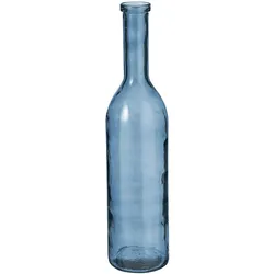 Mica Decorations, Vase, Rioja Glasflasche - H75 x Ø18 cm - Recyceltes Glas - Hellblau