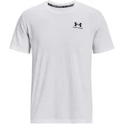 Under Armour, Herren, Sportshirt, Logo Embroidered Heavyweight T-Shirt Herren (L), Weiss