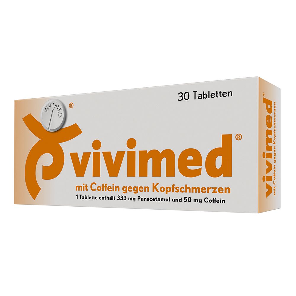 Vivimed mit Coffein gegen Kopfschmerzen Tabletten 30 St