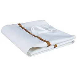 Wäschesack MULTICART 12 kg mit braunen Kennstreifen 10 Stück/Pack, Wickelsack mit Knebelverschluss