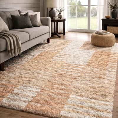 Addison Rugs Premium Washable Super Soft Geo Spencer Dream Shag Rug