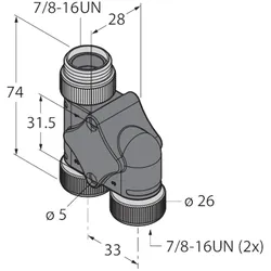 Turck Zweifachverteiler XSH-RSM-2RKM 57