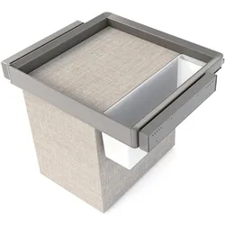 Emuca, Kleiderschrank Zubehör, Kit Cornice Regolabile Cestino Cassetto Quarzo