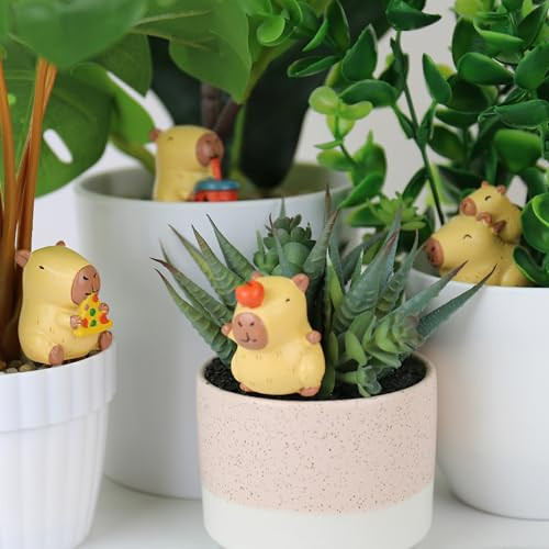 Capybara plantenmarkers - schattige plantenpot-etiketten voor binnen- en buitenplanten