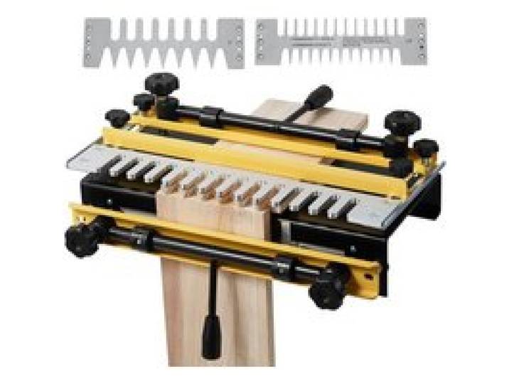 VEVOR Gabarit à Queue d'Aronde Largeur 310 mm Gabarit de Défonceuse à Queue d'Aronde Outil Menuiserie pour Tenons et Mortaises, Fabrication Meubles Bois, avec 3 Gabarits 5 Fraises, Alignement Précis