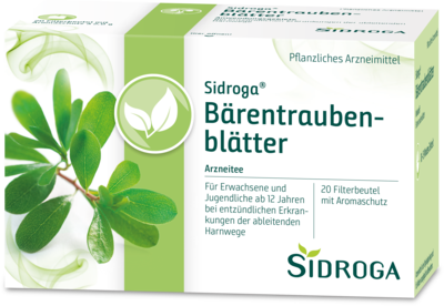 Uriach Germany GmbH SIDROGA Bärentraubenblättertee Filterbeutel 20X2.0 g 01884691