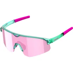Tripoint, Unisex, Sportbrille, 005 Lake Victoria (Transparent Neon turquoise, Braun, Pink Multi), Blau