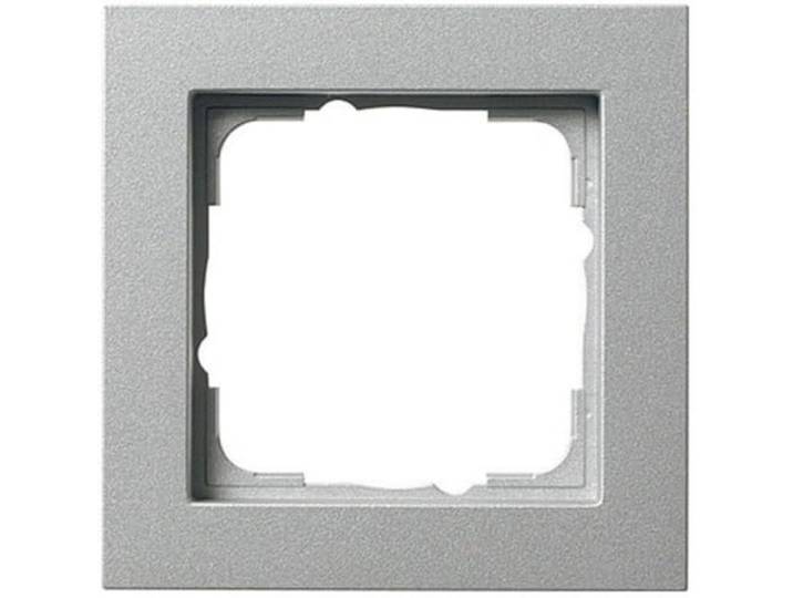 Gira 021125 afdekraam 1-voudig GIRA E2, aluminium