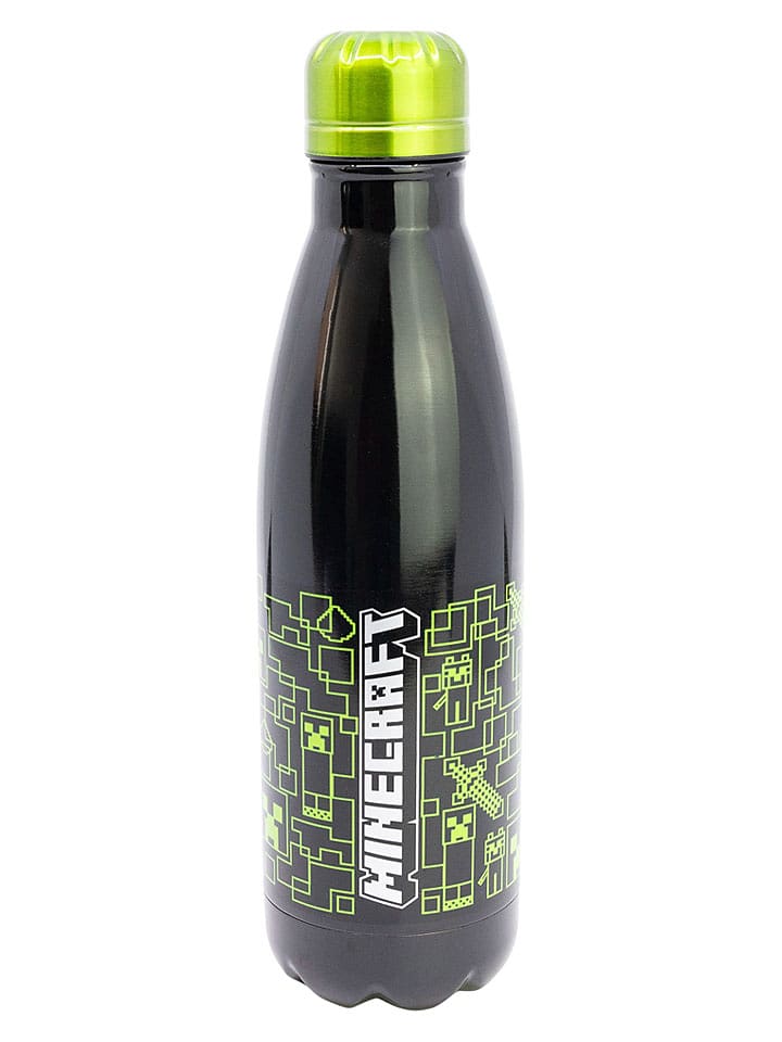 Stor Trinkflasche "Minecraft" in Schwarz - 780 ml - onesize