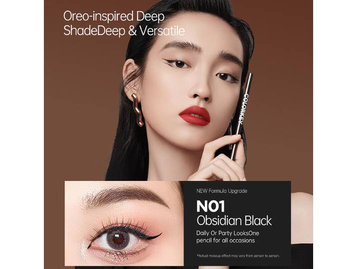 COLORKEY Langhoudende Gel Eyeliner N01 Obsidiaanzwart 0,05 g