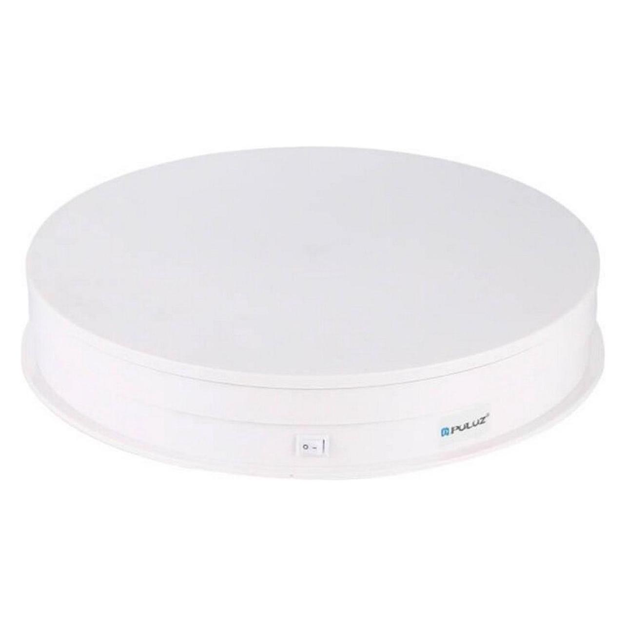 Puluz 30cm USB Electric Rotating Turntable Display White (PU3049W)
