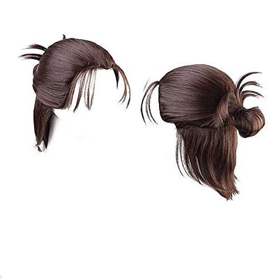 Anime Eren Jaeger Harajuku Gothic Haar Cosplay Perücken Dunkelbraun Halloween Perücken