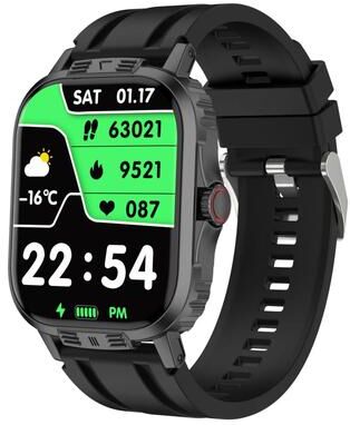 Everyday Crate C29 Pro Bluetooth Smart Watch 2.19 Inch HD Fitness Tracker With Heart Rate Monitor black
