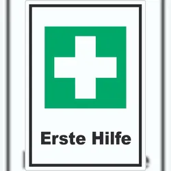 HB-Druck Erste Hilfe Aufkleber A2 (420x594mm)