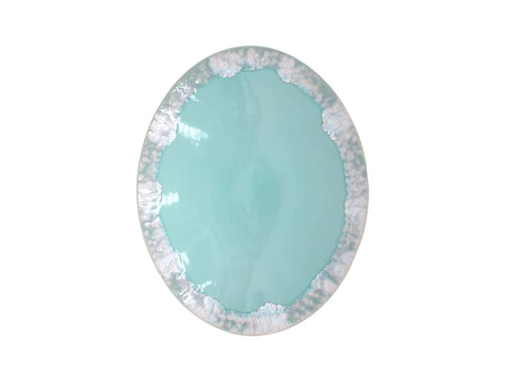 Handgefertigte Servierplatte „Taormina“ Aqua Costa Nova
