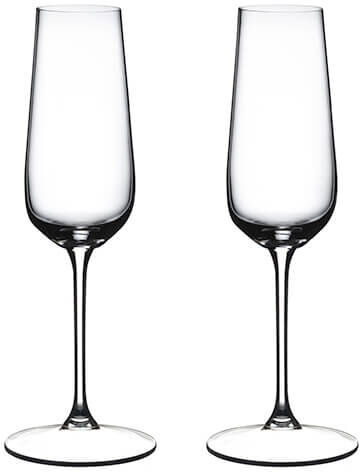Riedel Grape Set Of 2 Champagne Flutes