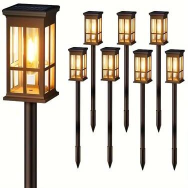 Inspired Finds SolarGlow LED Pathway Lights Set For Garden Walkways And Outdoor Landscaping 12pack