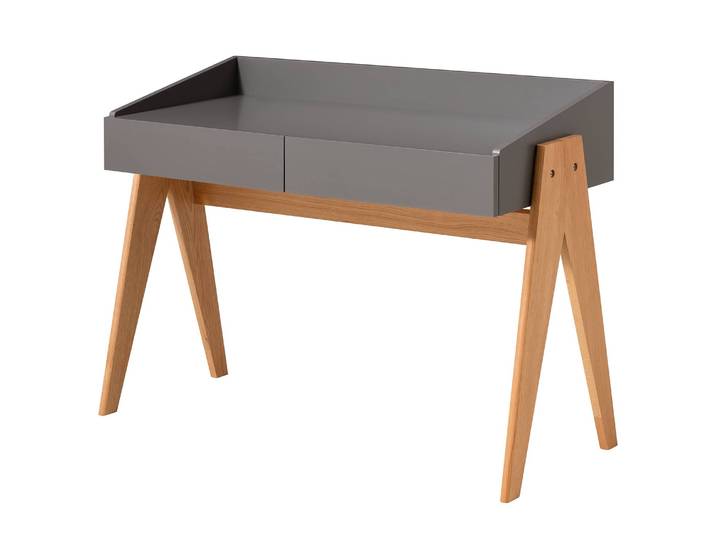 Bureau Romy 120cm Gris/Gris foncé
