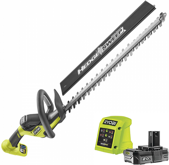 Ryobi RY18HT50A-120 - Tagliasiepi a batteria 18V/2Ah - Lama da 50 cm