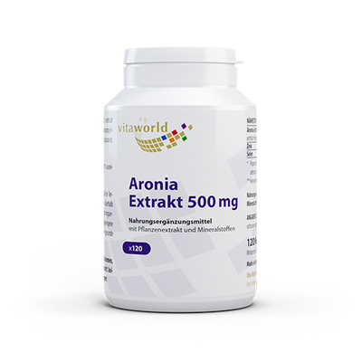 Vita World GmbH ARONIA EXTRAKT 500 mg Kapseln 120 St 09693513