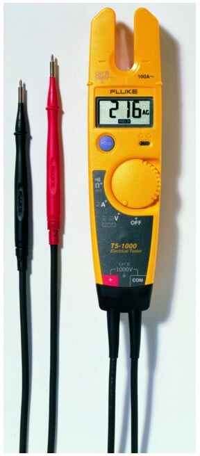Fluke Testeur de tension/courant + continuité automatique T5-1000 EUR1 (659570)