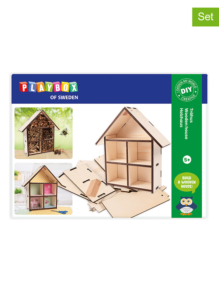 Playbox Holzhaus zum Basteln - ab 5 Jahren - onesize