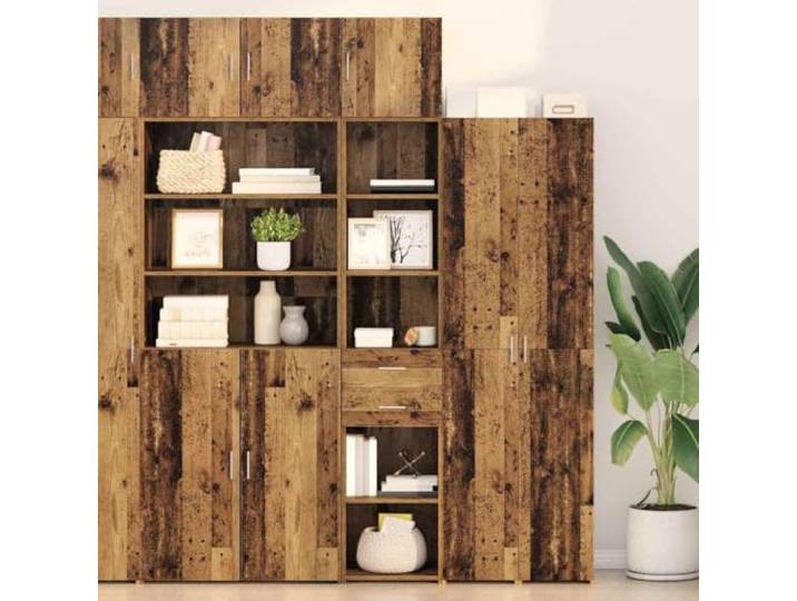 HEFZGDB Moderne Highboards für das Wohnzimmer: Schickes Highboard mit mattem Finish und praktischem Stauraum, inklusive Regalen und Schubladen für eine optimale Organisation