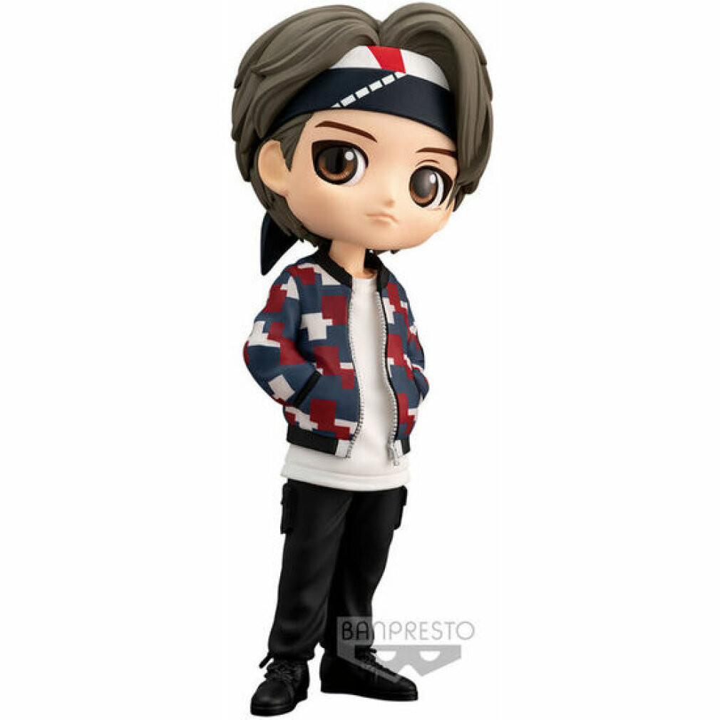 Banpresto Bt21 BTS Tiny Tan V Mic Drop Qposket Figuur, grijs