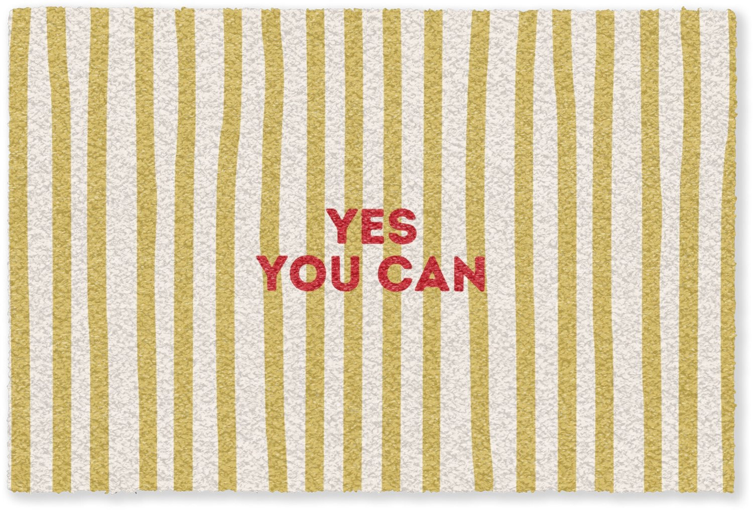 Yes You Can Deurmat Abstract Strepen Rood - 90 x 60 cm