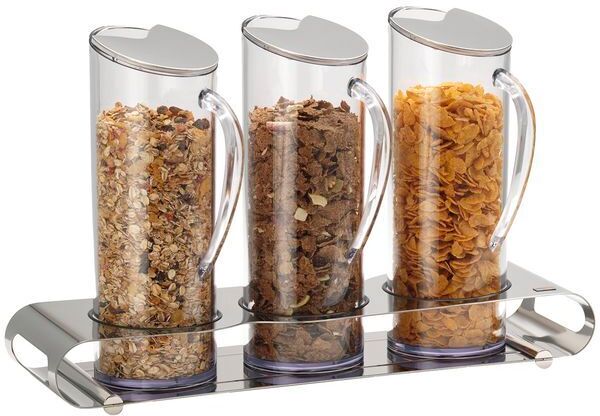 Frilich Tre Contenitori per Muesli 1,5 l Unison