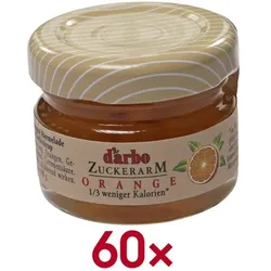 d'arbo 60er-Pack Konfitüre »Zuckerarm Orange« 28 g orange