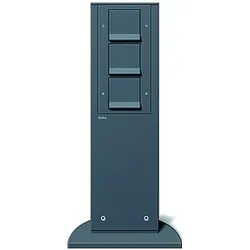 Gira, Steckdose, 491mm anthrazit 134128 Energiesäule 3xSCHUKO erh. Ber.-sch.