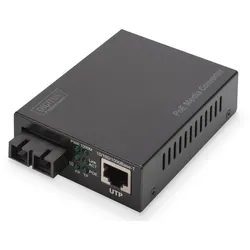 Digitus Gigabit PoE Medienkonverter, RJ45 / SC, SM, PSE