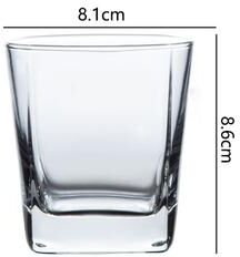 Inspire Daily Merch Luxury Rotating Wine Glass Tumbler High End Whiskey Glass Foreign Wine Glass Transparent Cold Drink Cup 235ml