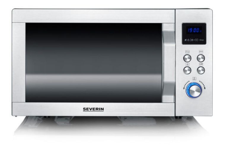 Severin MW7578 Freistehende Mikrowelle 900 W Größe: mittel (Silber / Schwarz) MW 7578