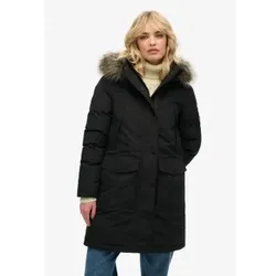 Superdry für Damen. W5011786A Everest Parka schwarz (XS), Lässig, Recyceltes Polyester, Nachhaltig