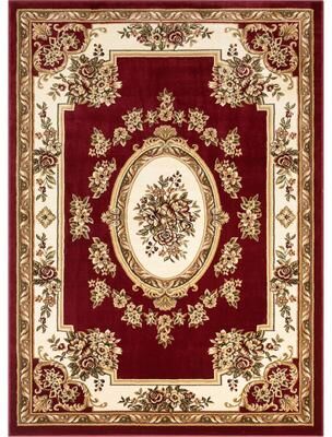 "Well Woven Agra Traditional French Country Aubusson Floral Area Rug - 3'11"" x 5'3"""