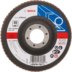 Bosch Fächerschleifscheibe X551 Expert for Metal, gerade - 2608607351