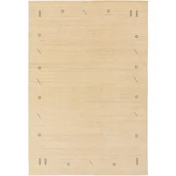 benuta Nest Wollteppich Jamal Cream 120x170 cm - Naturfaserteppich aus Wolle