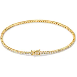 Tchibo - 585 Gold-Armband mit 81 Brillanten - gold