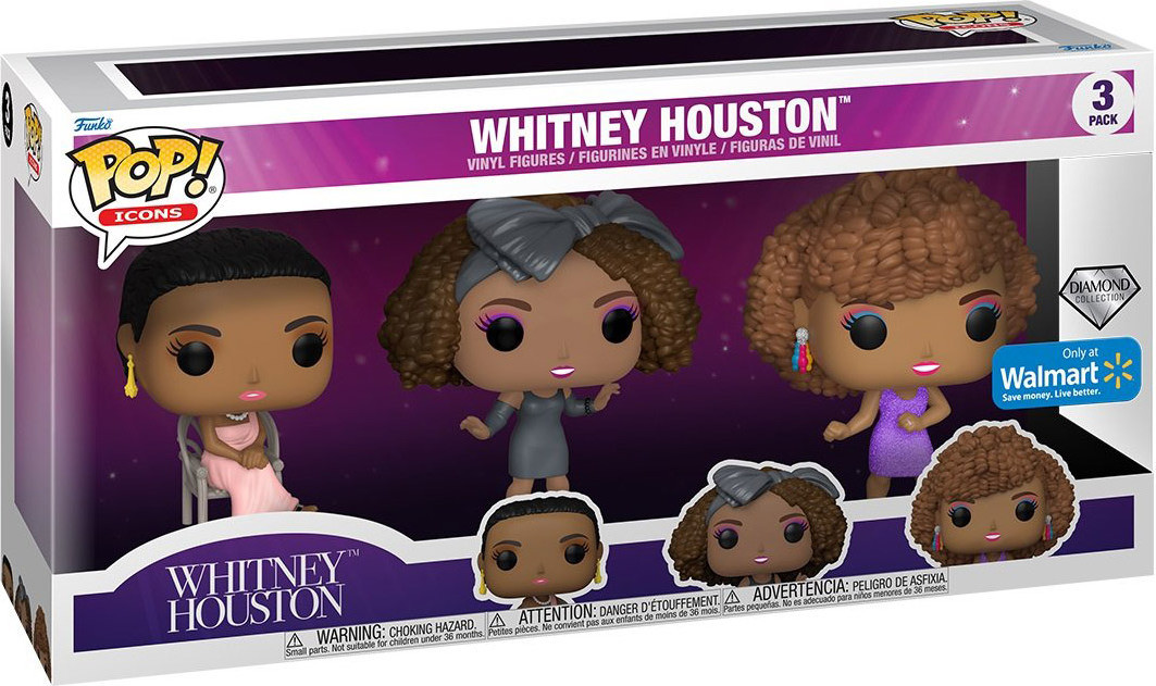 Funko Pop! Ad Icons Whitney Houston Diamant Speciale Editie 3-delig
