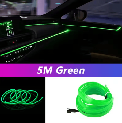Inspire Curations 5M Flexible USB Car Interior Neon EL Wire green cigarette Drive