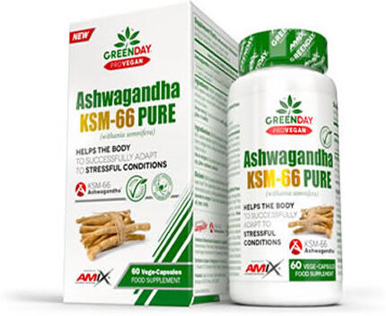 Amix GreendayProvegan Ashwagandha Ksm-66 Pure 60 Capsules