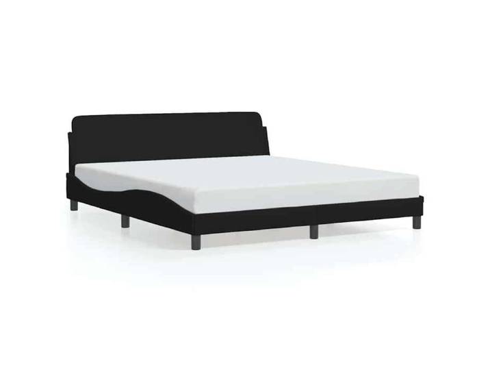 VENTE-FLASH Cadre de lit CHAMBRE - Dover noir 160x200 cm - tissu(11018373207)VIDAXL