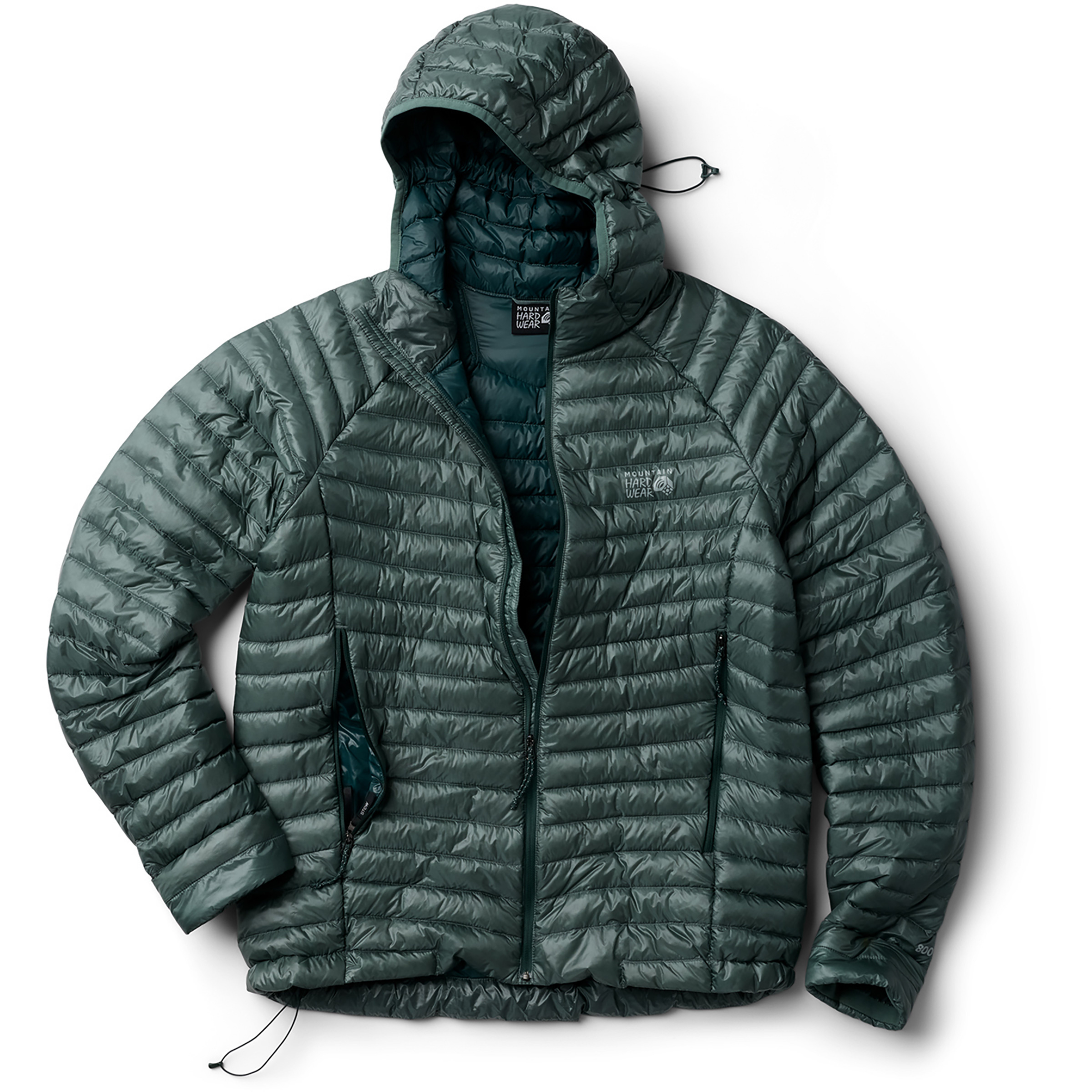Mountain Hardwear Ghost Whisperer Hoody Herren Isolationsjacke oliv Größe XL Trekking Klein verpackbar Wasserabweisend