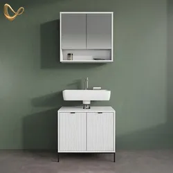 BADMÖBEL-SET ATERNO, Weiß, 2-teilig